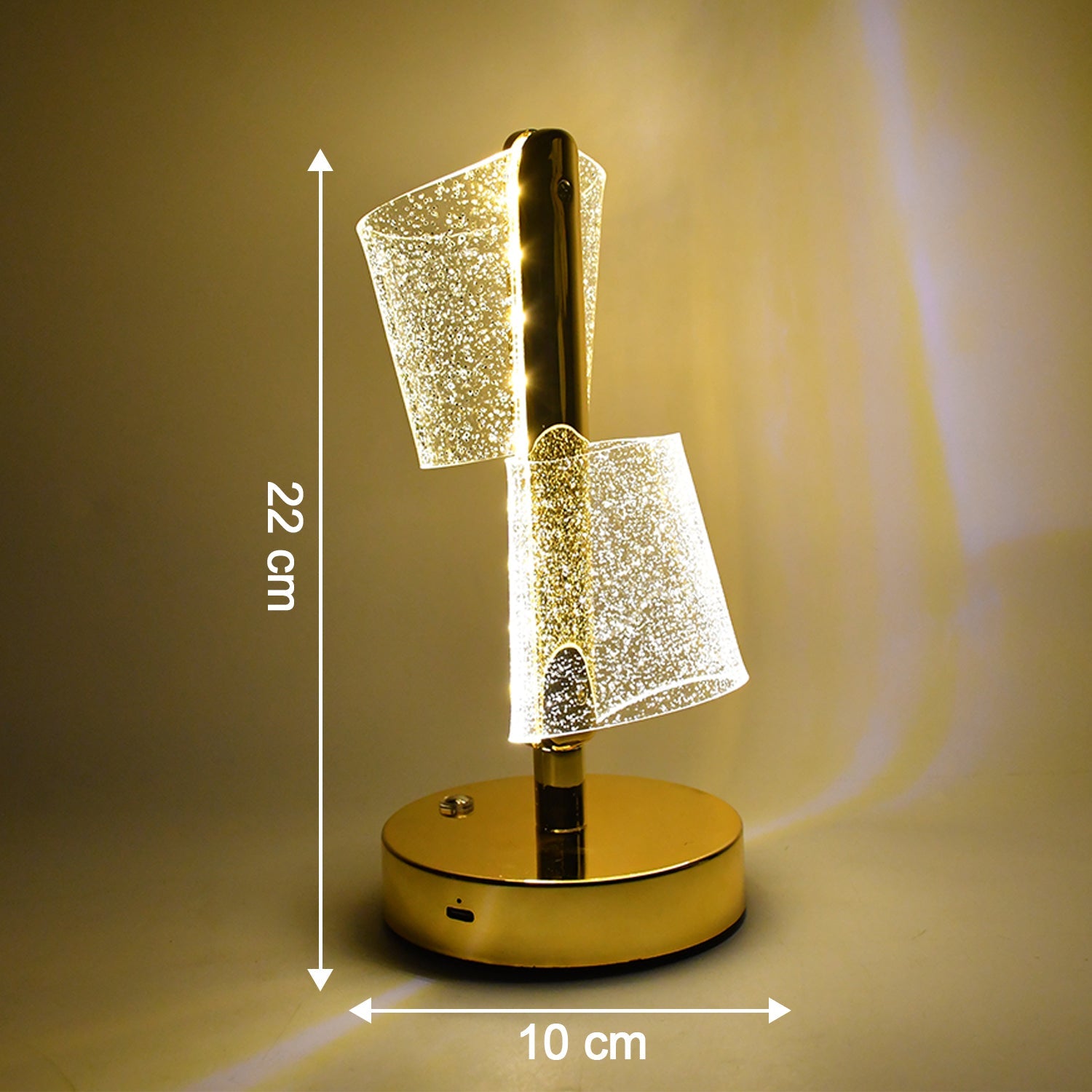 Modern Luxury Crystal LED Double Shade Table Lamp (1 Pc) Modern Luxury Crystal LED Double Shade Table Lamp (1 Pc)